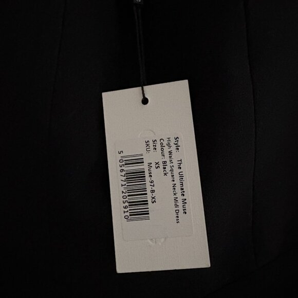 NWT Oddmuse The Ultimate Muse High Waist Square Neck Midi Dress - Picture 4 of 5